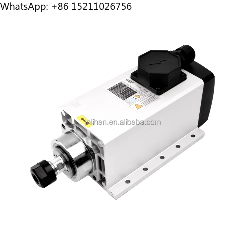 Original Factory HQD 3.5kw Air Cooling 220v 300hz Spindle Motor 18000rpm with Flange Drilling Bearing