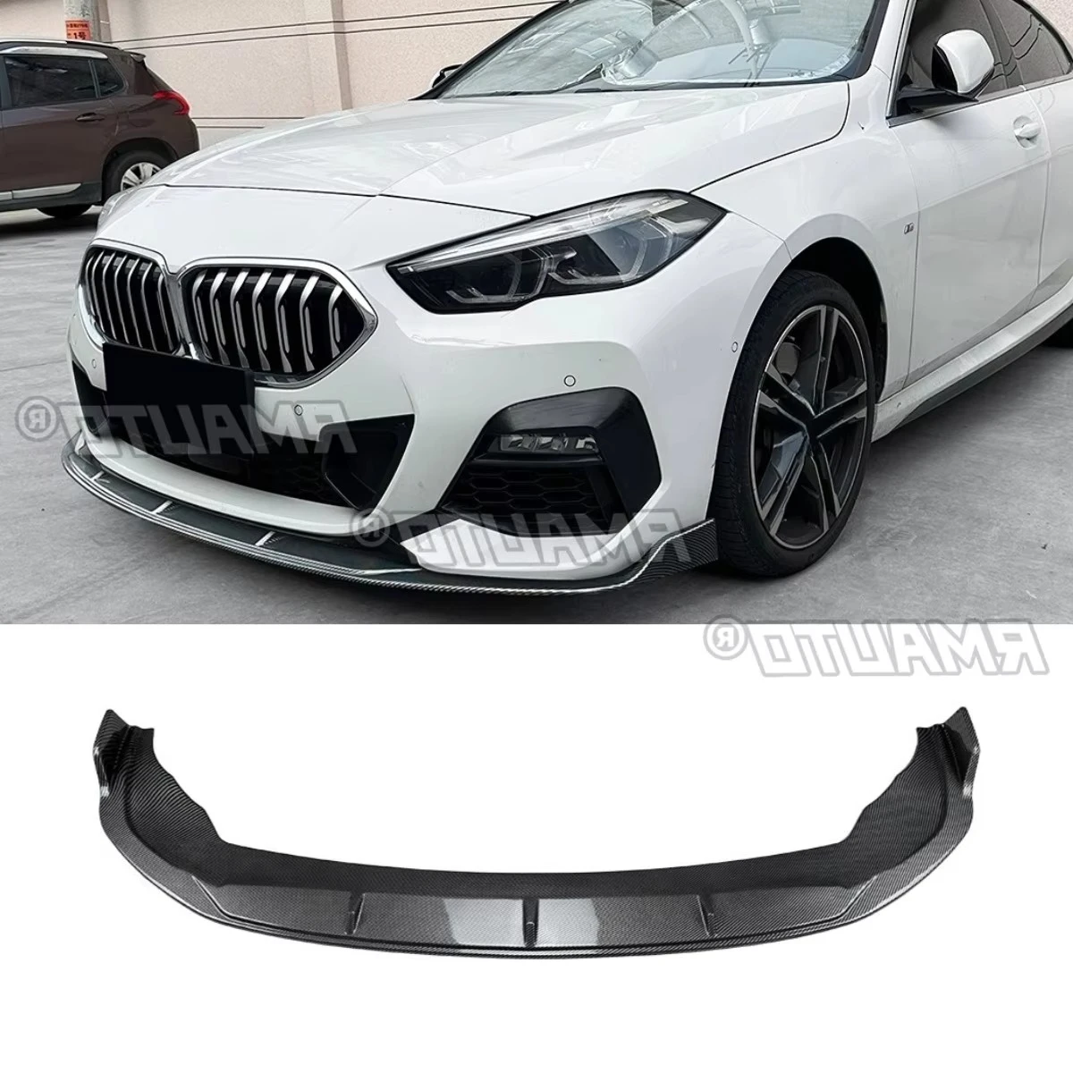 

For BMW 2 Series F44 M Sport 2020-2024 Car Front Bumper Spoiler Lip Diffuser Modification Part Bumper Guard Protector Cover