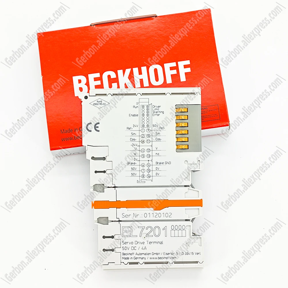 

Original New Beckhoff EL7201 EtherCAT Terminal, 1-channel motion interface, servomotor, 48 V DC, 2.8 A, resolver