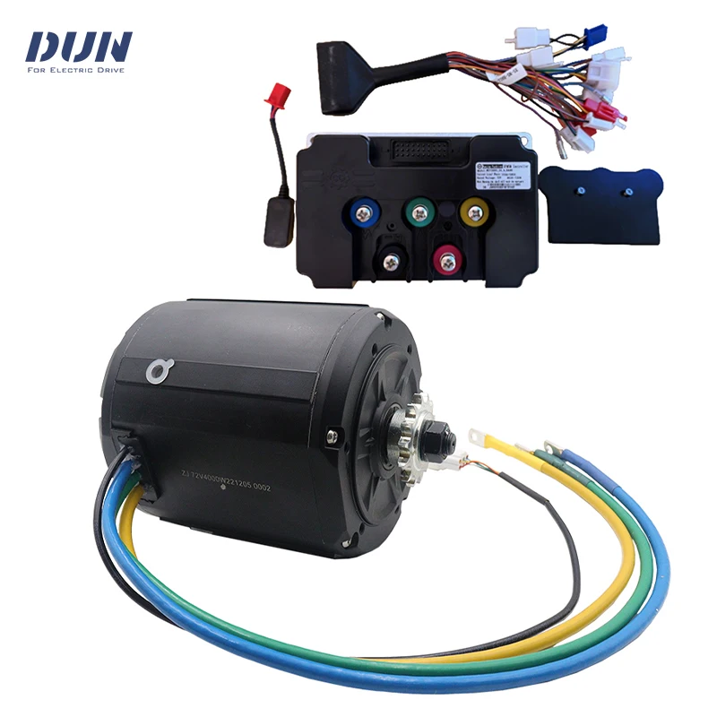 Liquid Cooled QS138 90H 4000W PMSM Pully Sprocket 6500RPM Mid-Drive Motor with Fardriver ND72680 Kits