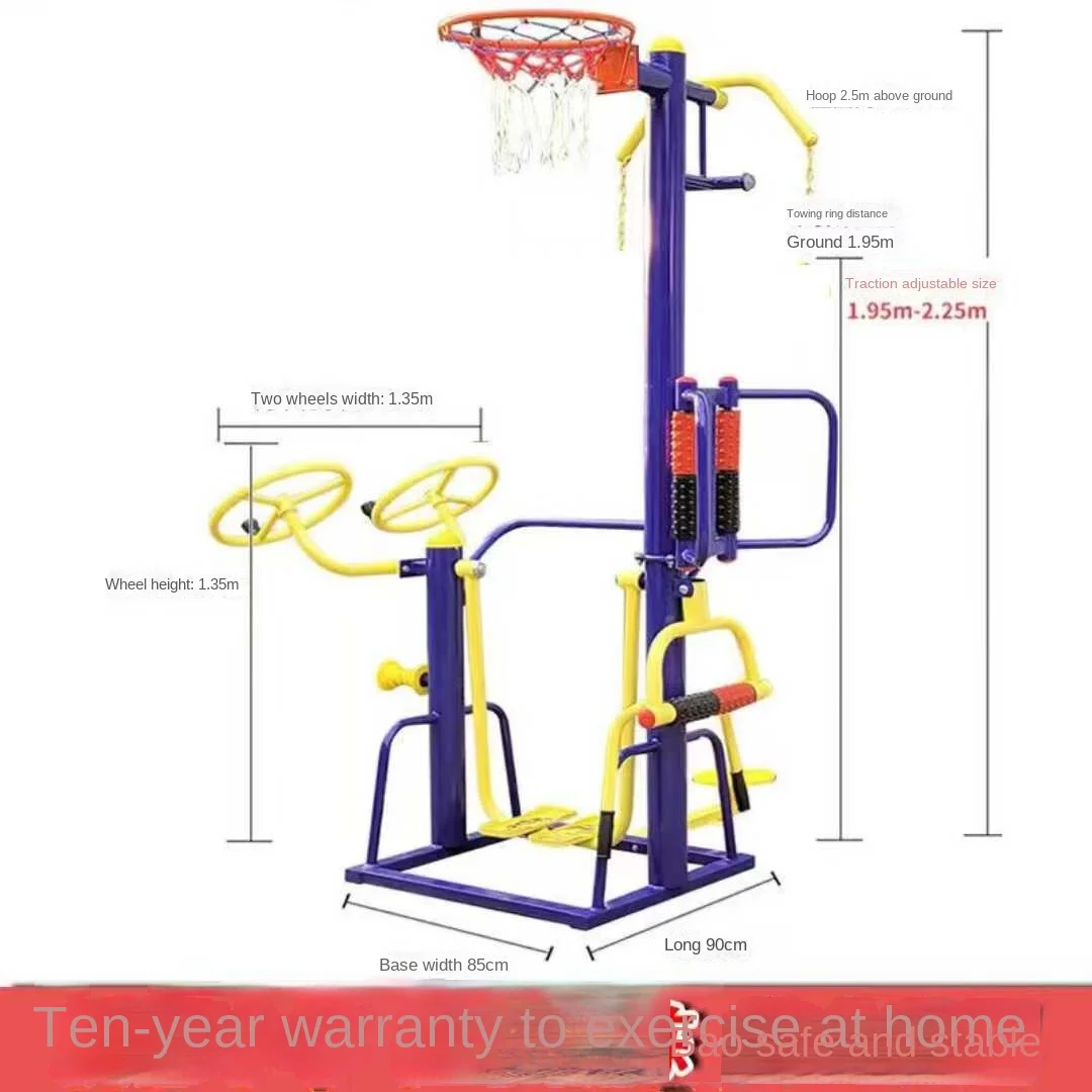 

Outdoor Community Square Park Exercise Sports Equipment for Elderly for Courtyard and Home Yards Durable Steel Material