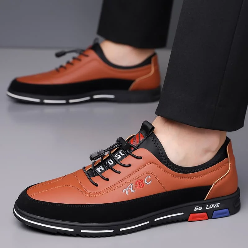 Men's Sporty Loafers, Fashion Soft Sole, Breathable & Anti-slip Slip-on Shoes for Business, Casual, Outdoor and Driving-WC8789