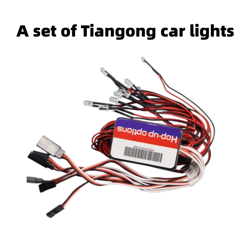 LED Light RC Spotlight Remote Control Front and Rear Light RC Headlight RC Model Car 12-LED Light Kit, Tamiya RC Car Light