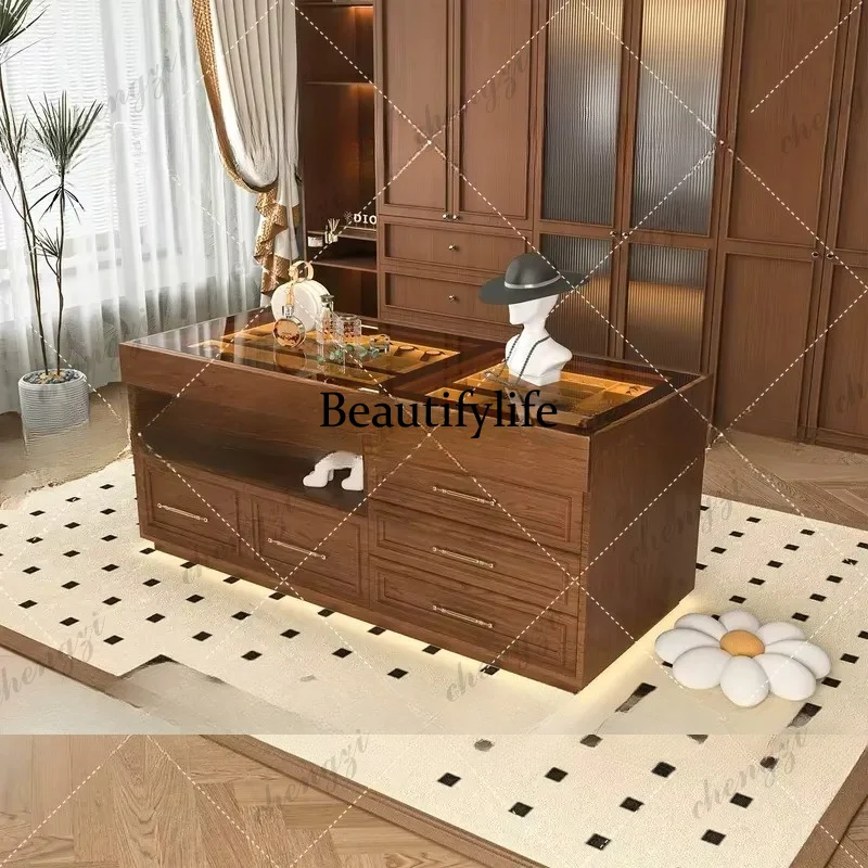 French Retro Cloakroom Middle Island Jewelry Storage Display Wabi Sabi Medieval Cabinet Locker