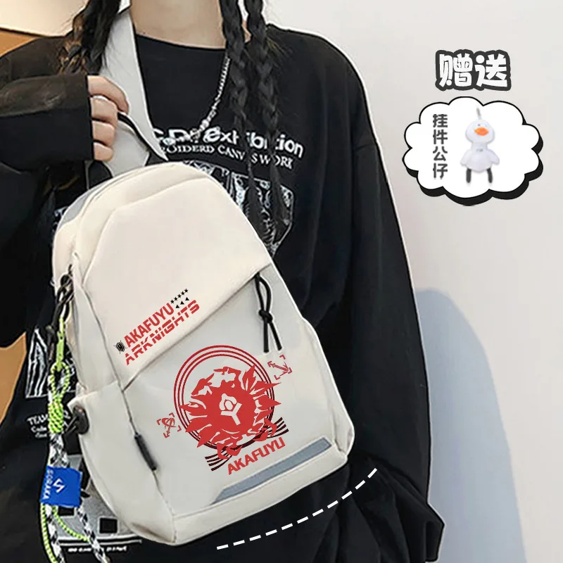 Arknights Rhodes Island Amiya Game Merchandise Trendy Chest For And Women Students Crossbody Bag Travel Leisure Men A