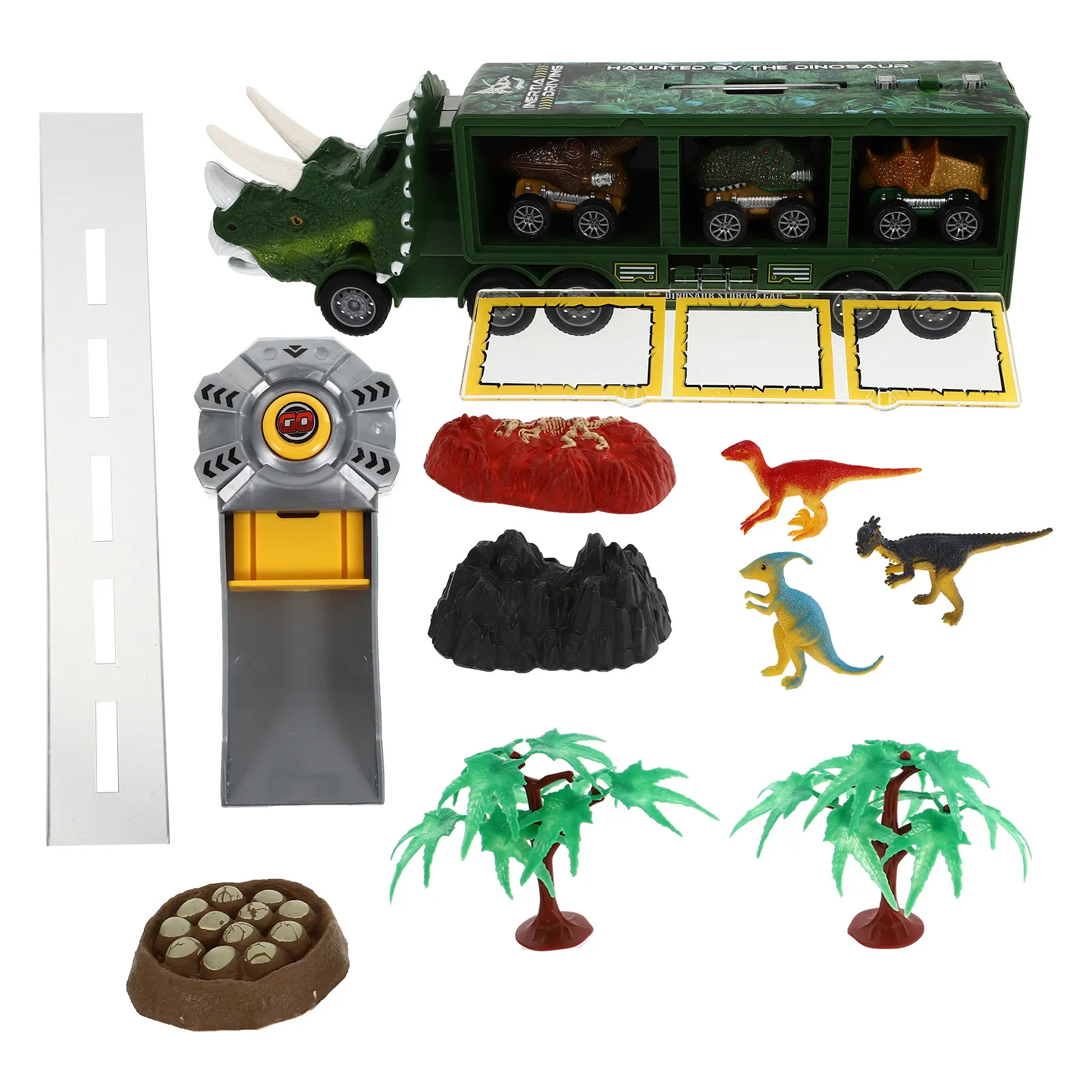 

1Set Realistic Dinosaur Car Pull-Back Vehicle for Children Develops Hand-Eye Coordination Color Recognition Outdoor Travel
