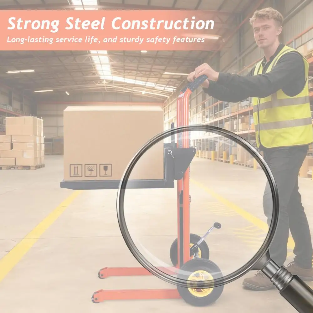 

Подъемная лебедка из материала 200 кг с регулируемыми вилками, ручной вилочный погрузчик, штабелер поддонов, домкрат для поддонов, тележка для склада