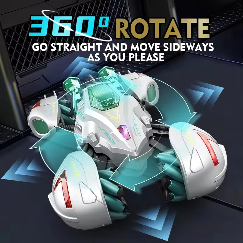 2.4G Stunt Rc Car 4WD Trasformando Robot Controllo Remoto Marciapiede Auto Da Corsa Gesto Rilevamento Elettrico Giocattoli Esterni Veicolo Da Deriva