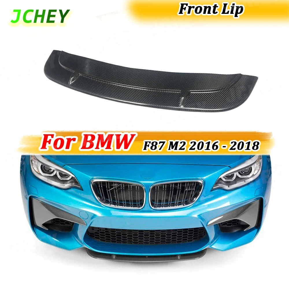 

JCHEY Front Bumper Lip Splitters Body Kit For BMW F87 M2 2016 - 2018 Bumper Spoiler Splitters Head Bumper Carbon Fiber