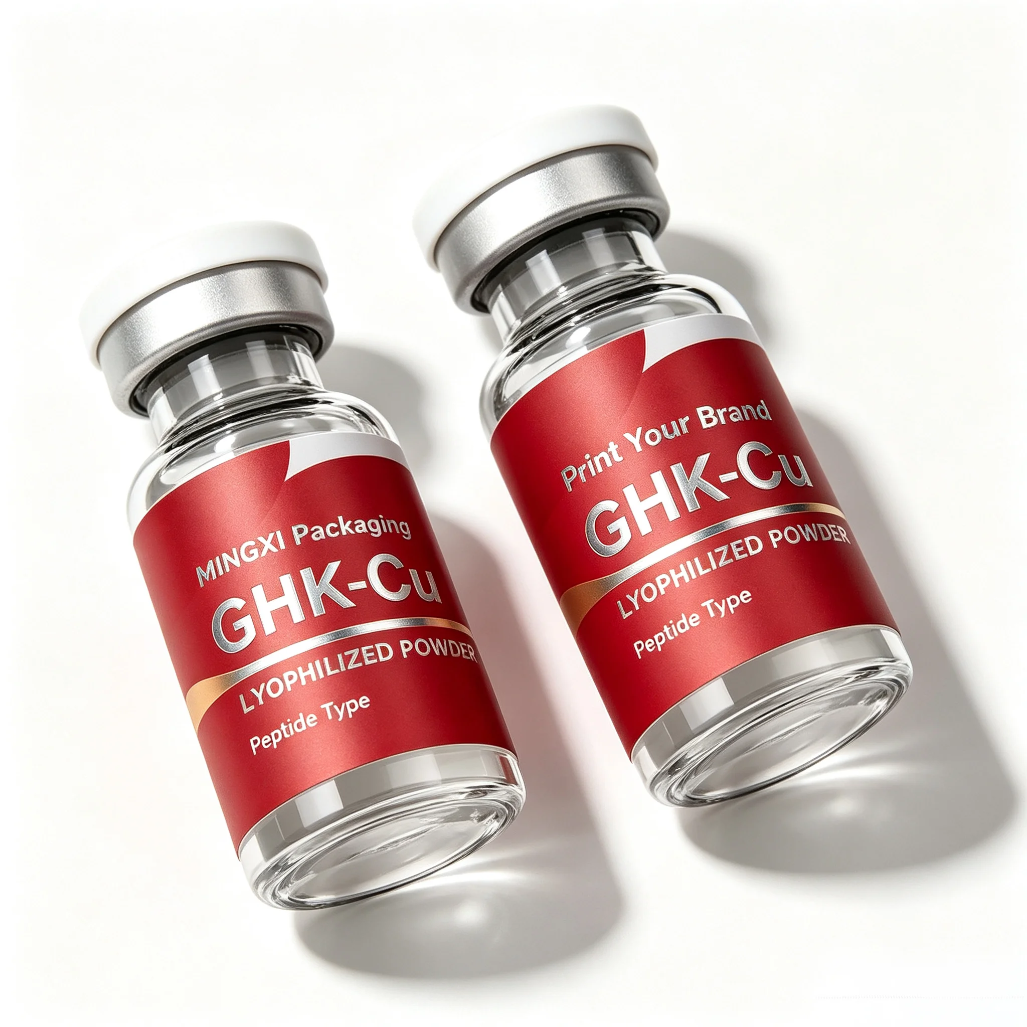 Custom Durable Individual Paper Gift Box Cosmetic Container Packing Case Fit 3ml 10ml Peptide Vial Bottle Packaging view 4