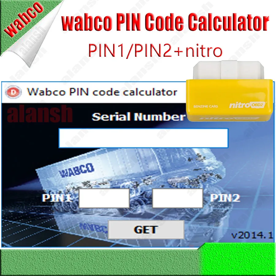 

2024 Hot for Wabco PIN Code Calculator PIN1/PIN2 Activator Keygen Diagnostic + Nitro