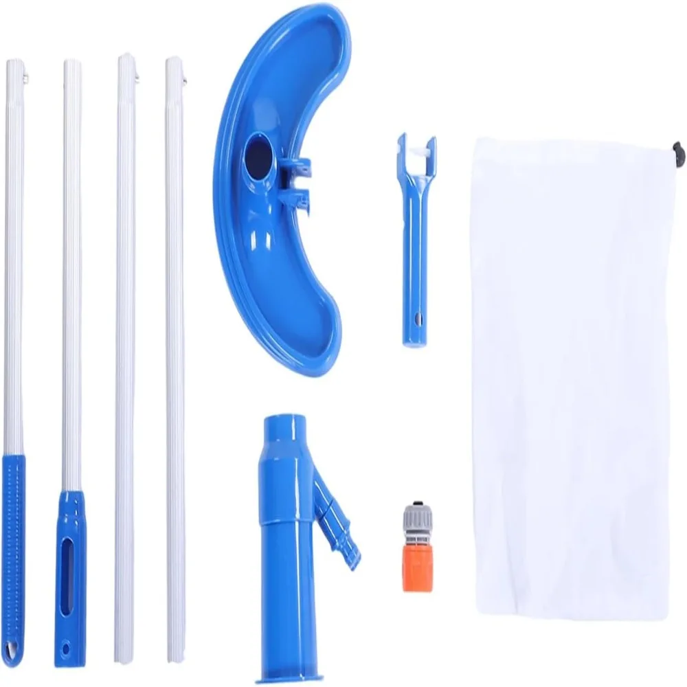 Durable Easy Assembly Pool Vacuum Cleaner Multi-Functional Efficient Underwater Pool Skimmer Garden Hose Vacuum Spas