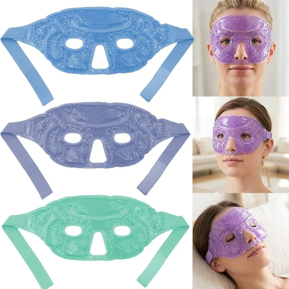 Gel Beads Compress Ice Gel Eye Face Mask Reusable Cold and Hot Heat Sleep Mask Skin Care Tool Cooling Eye Mask for Woman SPA
