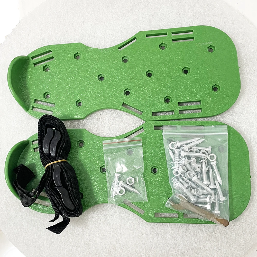 中庭の庭用シューズ、芝生エアレーター、芝生スパイクシューズ、セメントセルフレベリング施工ツール、エポキシ床塗料シューズ