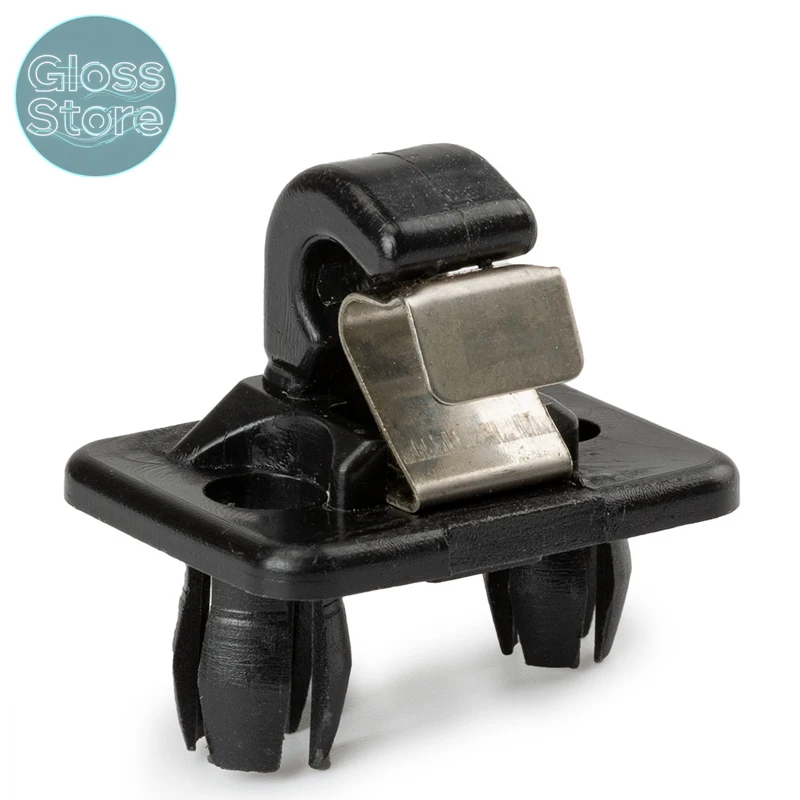 8U0857562A 2 шт. автомобильный зажим для солнцезащитного козырька, внутренняя вешалка, крючок, зажим для Audi A1 A3 S3 A4 S4 Allroad A5 S5 Q3 Q5 черный