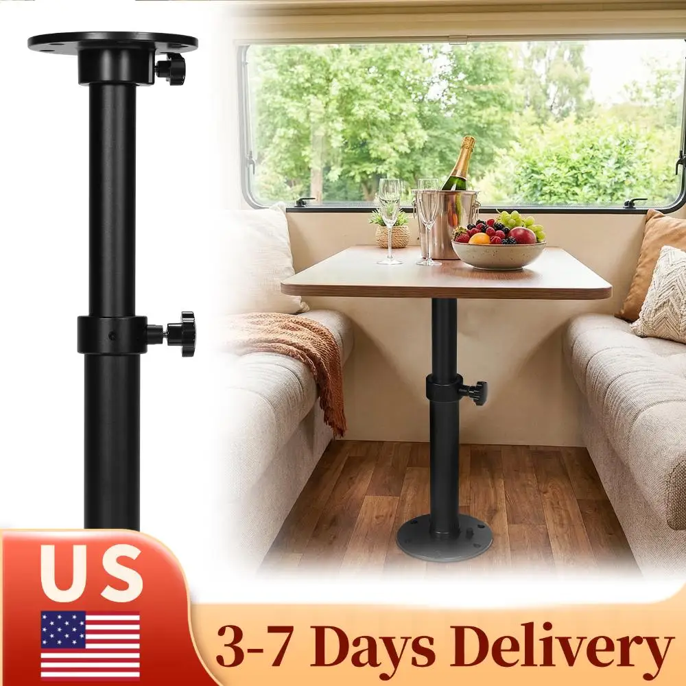 

Adjustable Tables Pedestal Mount One-Leg Lifting System Aluminum Functional Pedestal 27.5In for Boat Yacht Motorhome Caravan