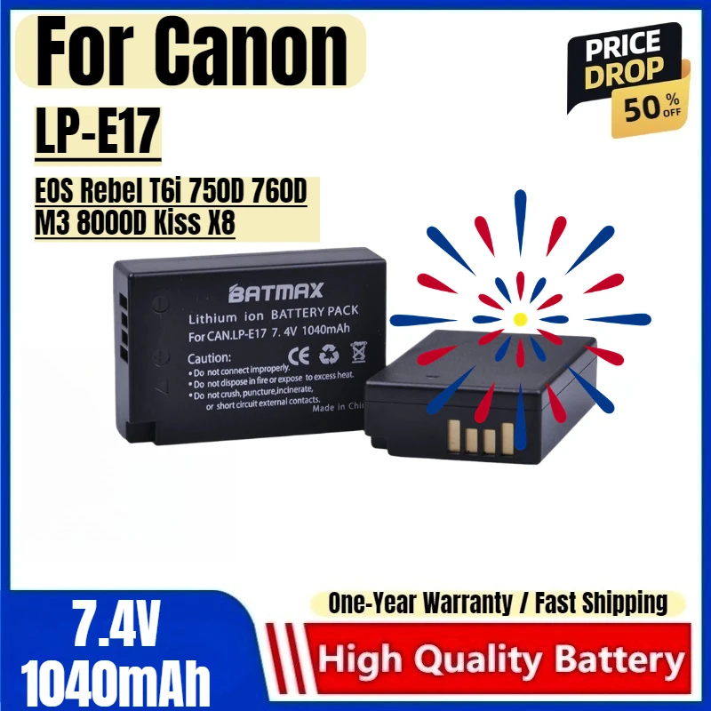 LP-E17 Battery 7.4V…