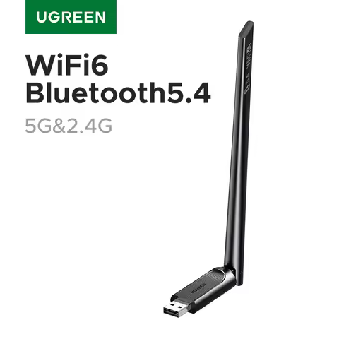 UGREEN WiFi Bluetooth Adapter AX900 BT5.4 5G&amp;2.4G Dual Band WiFi6 Dongle Adapter for Desktop PC Laptop Accessories 6dBi Antenna