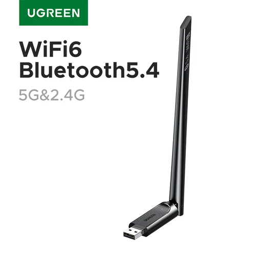 UGREEN-Adaptador WiFi Bluetooth AX900 BT5.4, 5G y 2,4G, adaptador Dongle WiFi6 de doble banda para PC de escritorio, accesorios para ordenador portátil, antena 6dBi