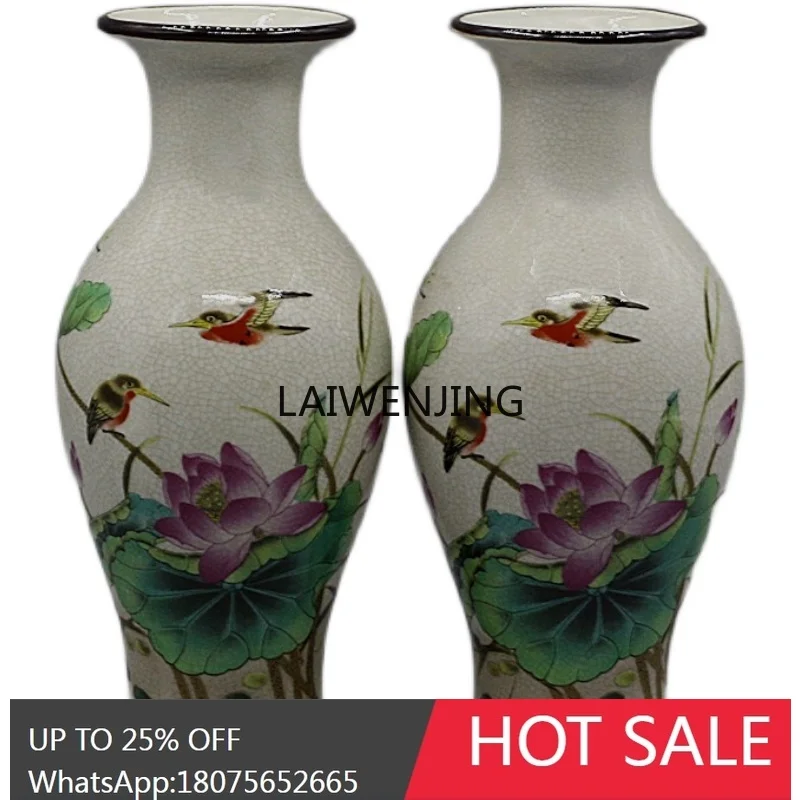 CY Daqing Qianlong Year Maker and Wanshixing Fish Tail Bottle (a pair) Antique Porcelain Collection