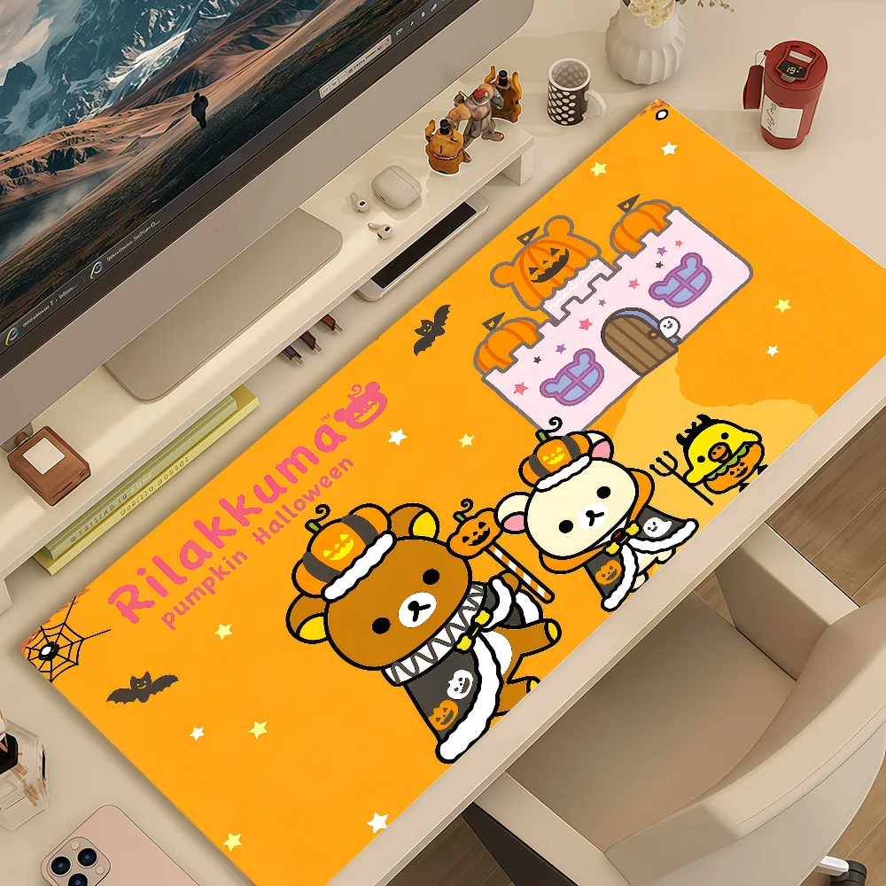Cute Mouse Pad MousePad Non-slip Lockedge Cartoon Office Student Gaming Kawaii Thickened R-Rilakkuma Large Writing Pad Cushion