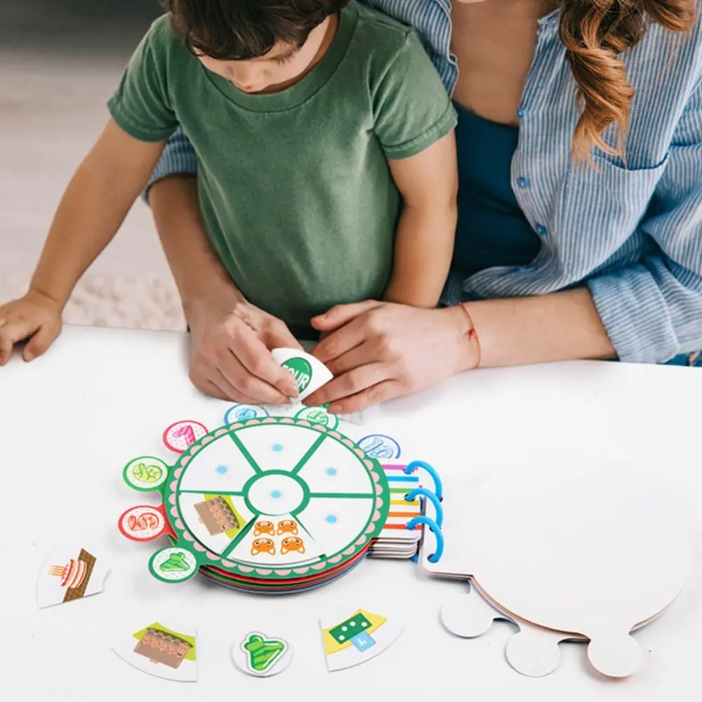 

Busy Book Digital Clock Quiet Book Educational Toys Montessori Kids Clock Toy Adhesive Reusable Digital Clock Stickers Toys