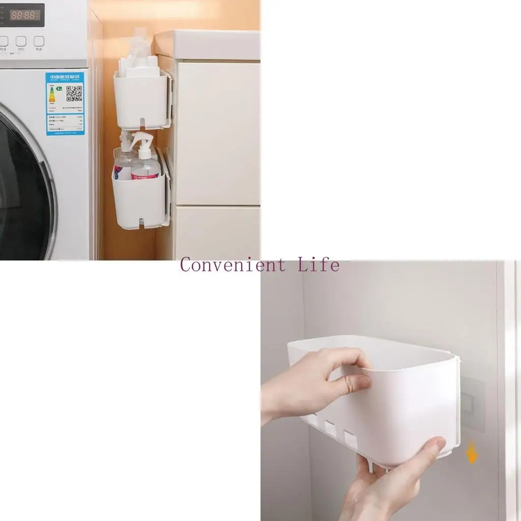 

L1EE 2 Pcs Wall Mount Bathroom Organization Kitchen Perfect to Hang to Bedside for Remote Controls Books Phone