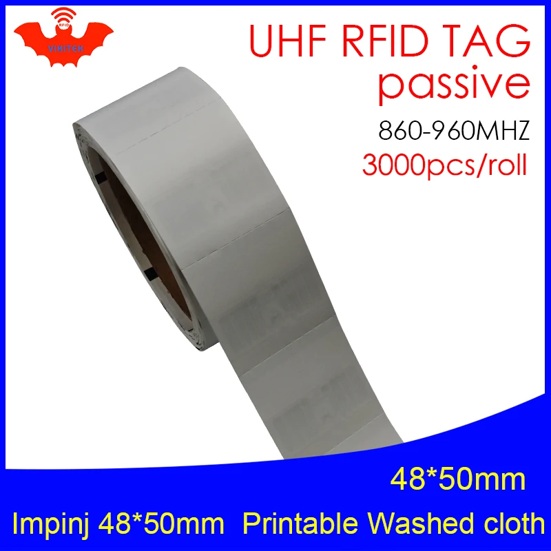 Бирка для стирки UHF RFID, моющийся чип для печати одежды 915mhz868mhz860-960MHZ 3000 шт., бесплатная доставка, текстильные пассивные бирки RFID