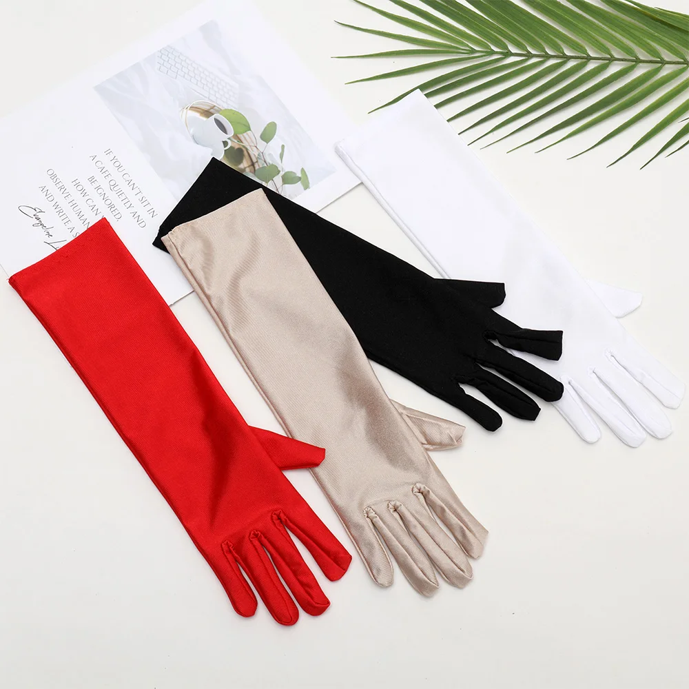 Summer Driving Gloves Breathable Women Long Cycling Sexy Black Sunscreen Gloves Anti-UV Elasticity Gloves Elasticity Mittens