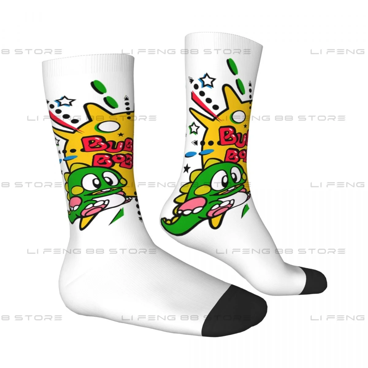 Bubble Bobble Classic Unisex Winter Socks Windproof Happy Socks Street Style Crazy Sock