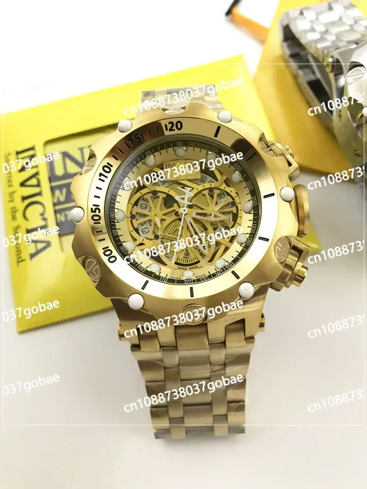 Hollow Stainless Steel Large Dial Watch Imported Automatic Luminous Fashion Trend Sports Men's Watch