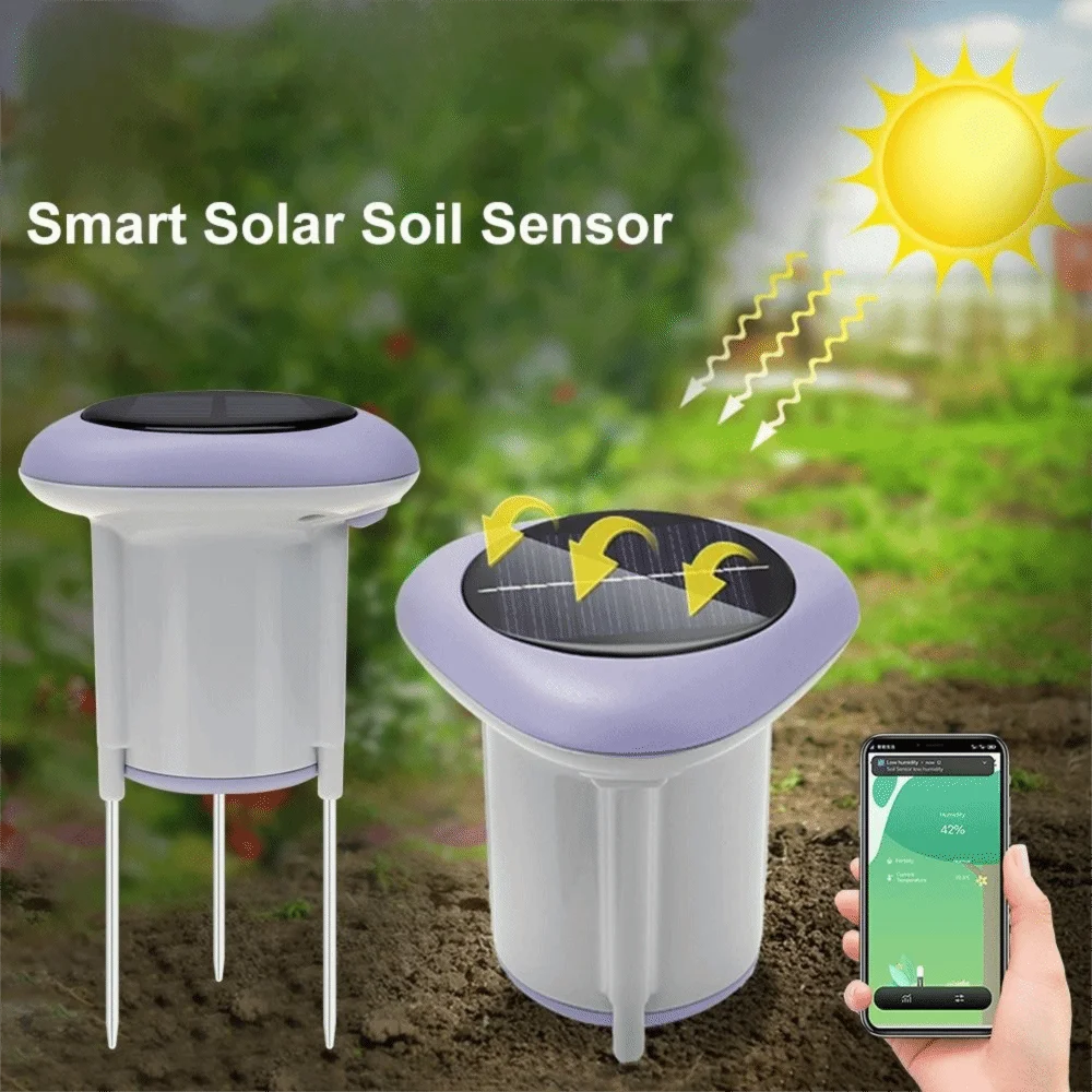 

Solar Panel Solar Powered Soil Sensor Wireless Communication Real-Time Monitoring ZigBee Smart Sensor Tuya Technology