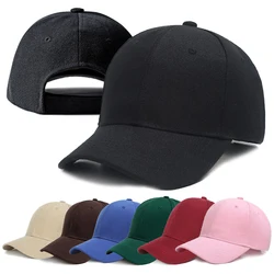 Gorras de béisbol de Color sólido para hombres y mujeres, sombreros de sol ajustables, Snapback, sombrero de Hip Hop callejero, gorras de visera para el sol, Verano