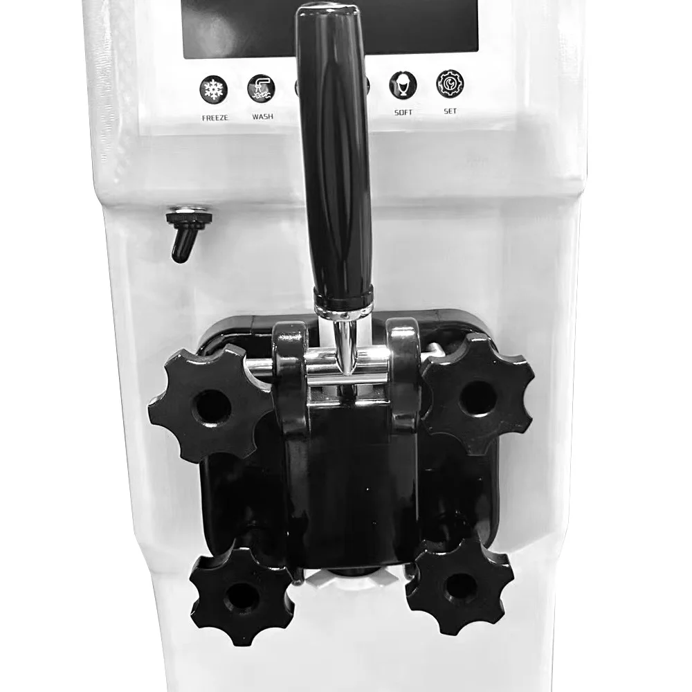 XEOLEO Mini macchina per gelato a testa singola da tavolo Macchina per gelato automatica commerciale morbida