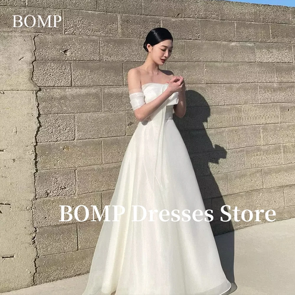 

BOMP Elegant Wedding Dresses Tiered A-Line Women Evening Gowns Formal Party Dress Vestidos Customized 2025