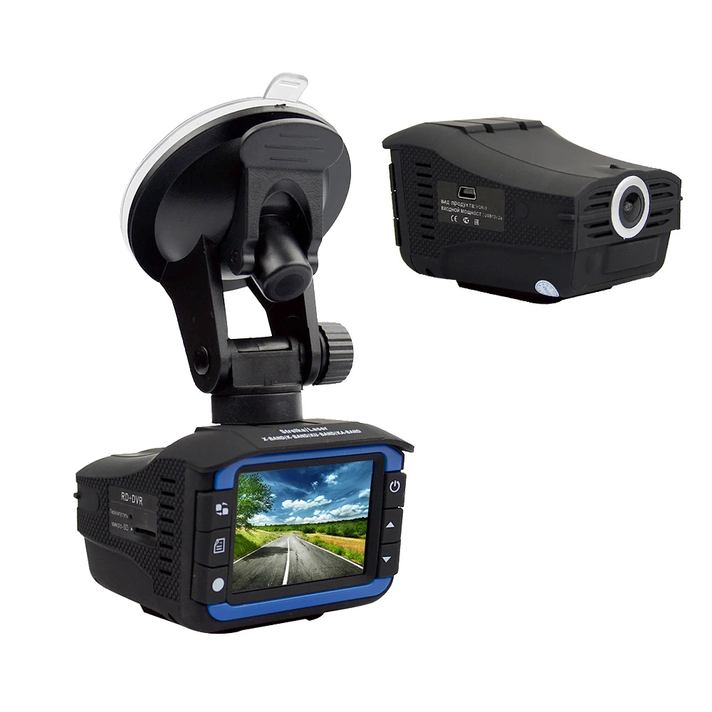 Best selling  2in 1  720P car DVR Recorder Car Radar Detectors Speed dash cam for Russian market