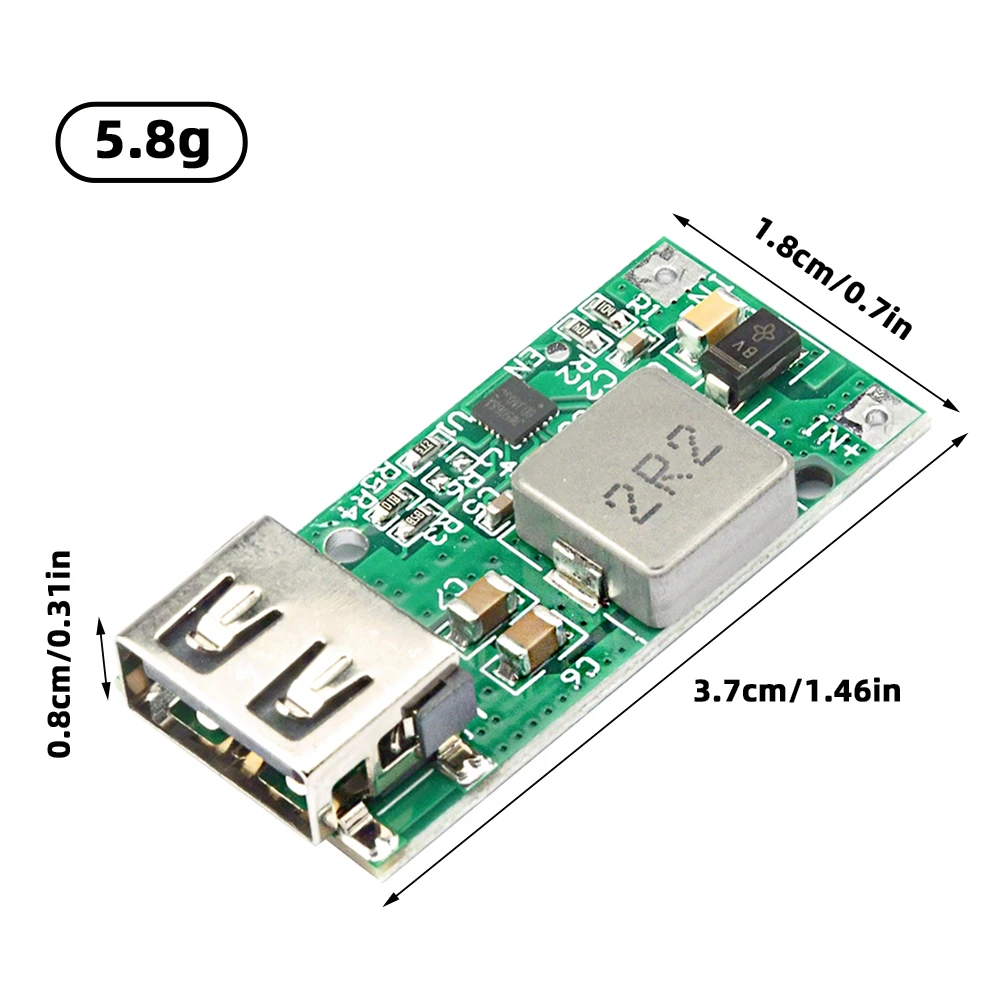 DC-DC High Current Synchronous Rectifier Step-down Module 7V-21V to 5V5A Charging Module Power Supply