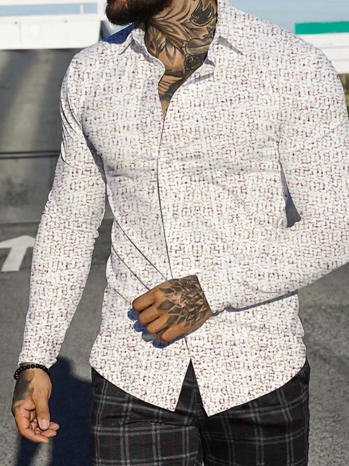 

3D Printed Long Sve Button up irt for Men Casual Sli Polyester Casual irt Summer Faion Slim Fit Youth ular