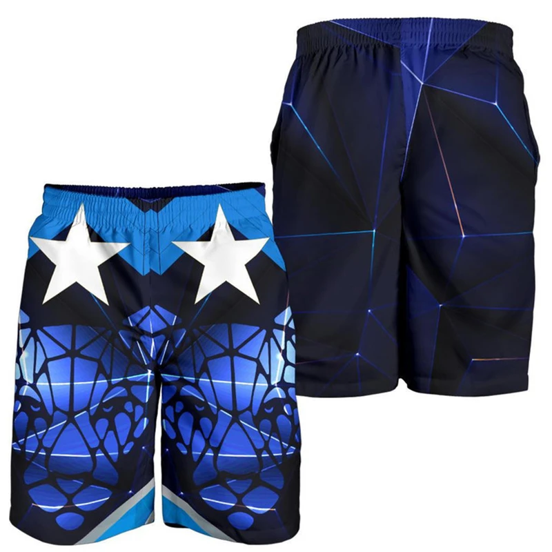 

Шорты мужские с рисунком карты Африки, повседневные пляжные шорты в гавайском стиле с эмблемой страны, штаны для мальчиков