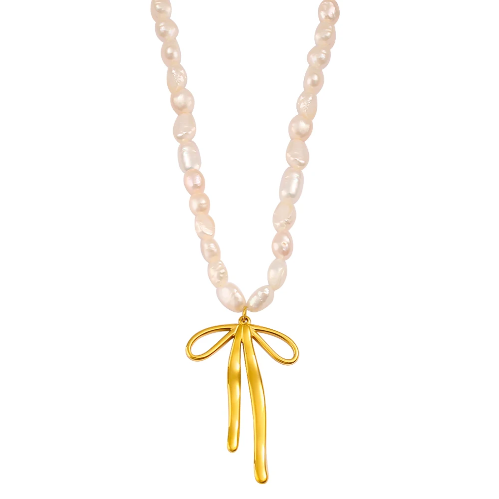 USENSET High Quality Natural Freshwater Pearl Necklace Luxury Women's Waterproof Daily Wear Neck Accessories Party Gift