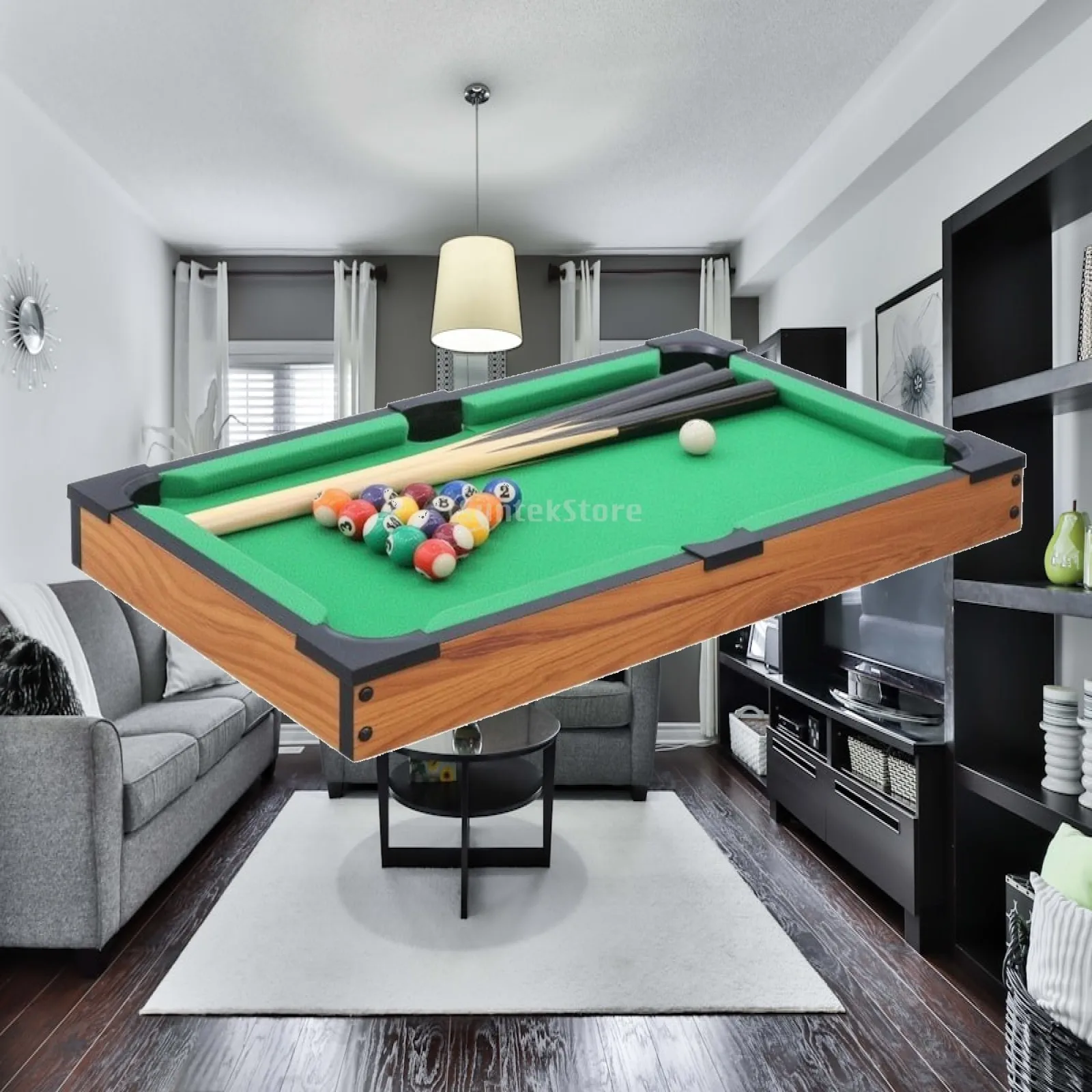 children-billiard-game-mini-tabletop-pool-set-with-cue-sticks-and-balls-for-wooden-family-fun