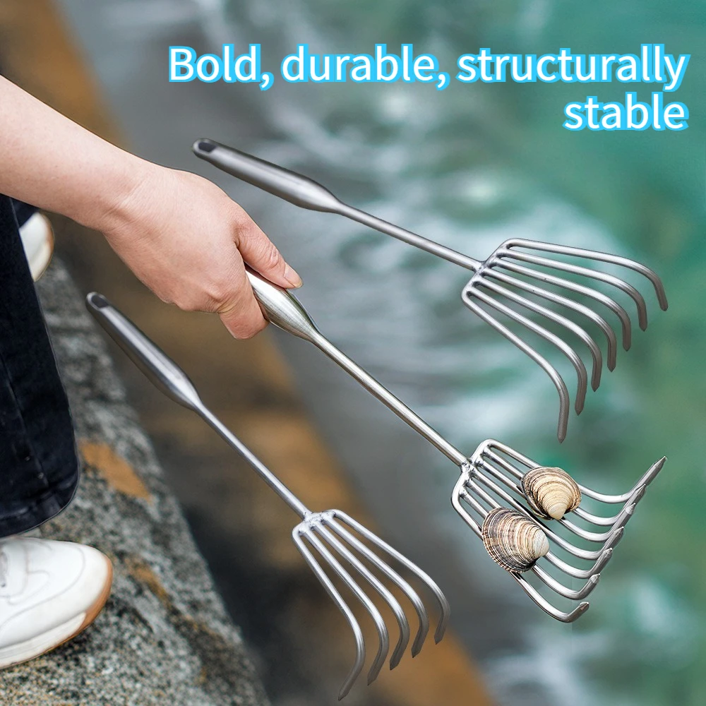 Sea-catching Tools, Thickened Stainless Steel Rakes, Portable Gardening Tools, Flower Rakes