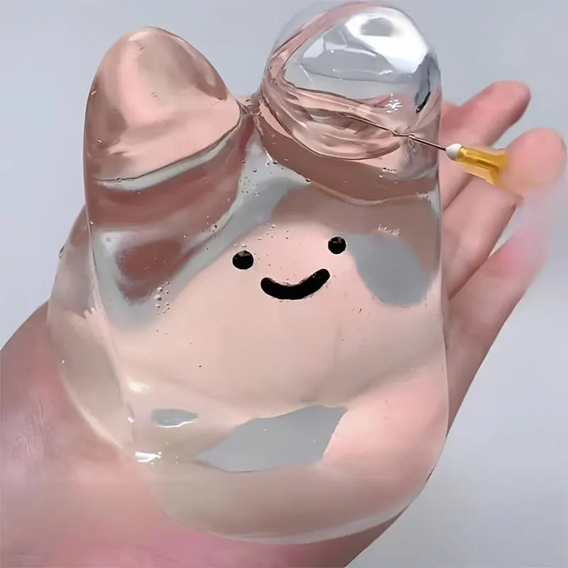 Squishy Transparent Jelly Squeeze Toy, Squeeze Sensory Ball & Octopus Popper, Anti-Anxiety Toy for Adults Kids, Fun Party Gift