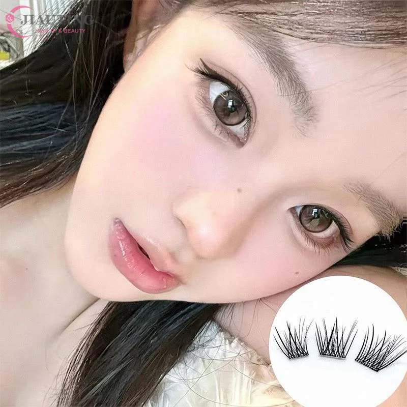 Glue Free Large-capacity False Eyelashes Natural Soft Lightweight Voluminous Look for Day and Night Use