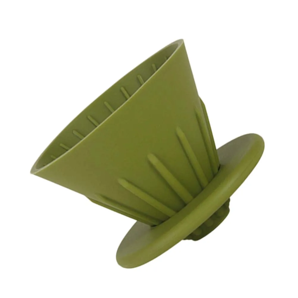 Foldable Silicone Coffee Dripper Cup for Outdoor Travel and Home Use Compatible with Standard Mugs and Ground Coffee