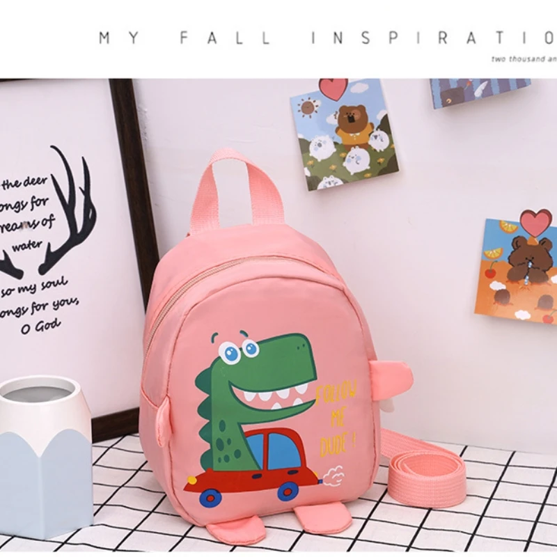 1 PCS Anti-lost Baby Mini Backpack Children\'s Accessories Kindergarten Backpack Cartoon Dinosaur Backpack Snack Bag