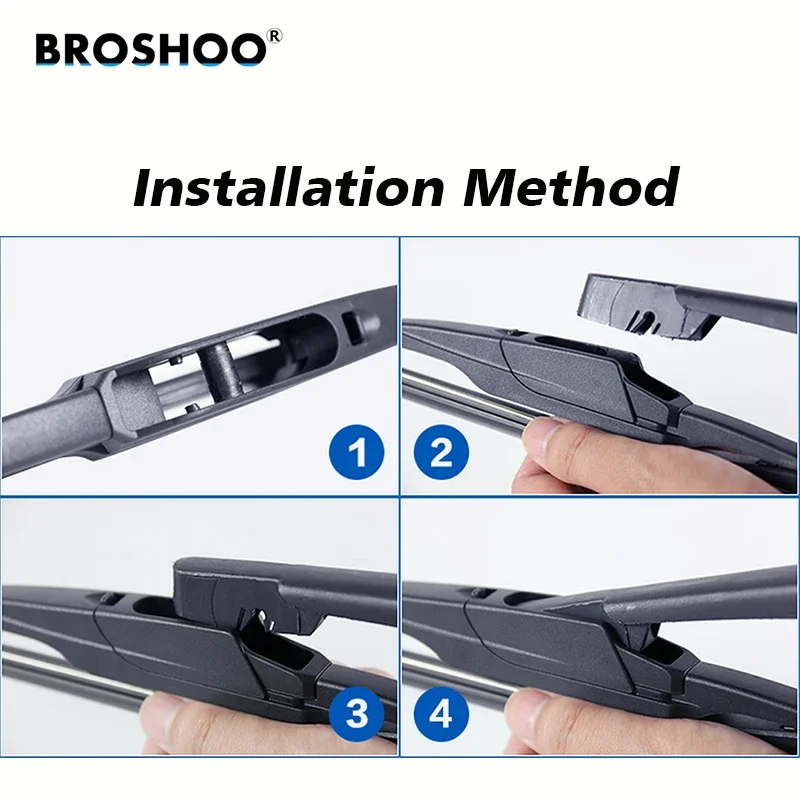 BROSHOO Car Rear Wiper Blades Back Windscreen Wiper Arm For Dacia Sandero MK2 Hatchback (2012-)290mm,Windshield Auto Accessories