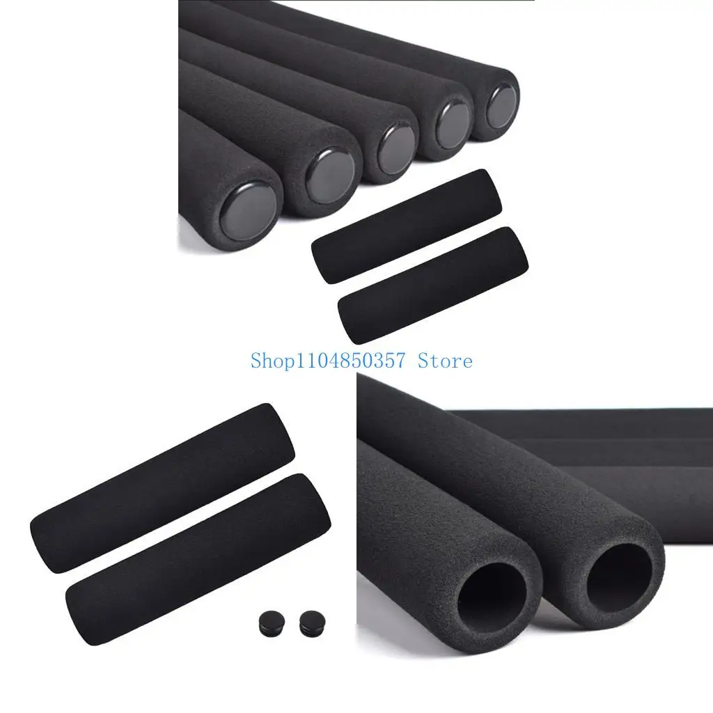 

5asd Bike Handlebar Grips Non-Slip Bicycles Handle Locking Shockproof Cover Mountain Bike Grips with End Plugs Cycling Part