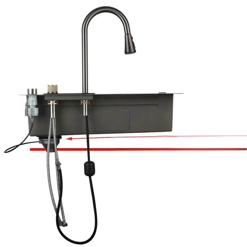 

Large single sink set Home kitchen Mother and child Internet celebrity thickened dishwashing 304 stainless steel vegetable basin