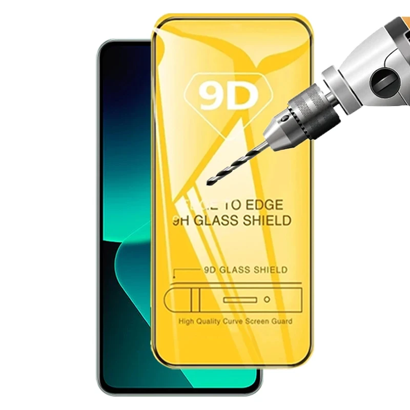 9D Tempered Glass For Xiaomi Redmi Note 13 Pro 5G 13C 12C 12 11 10 10C 11A A3 10A 9 8 7 9T 9C 9A 9s 10s 11s Screen Protector